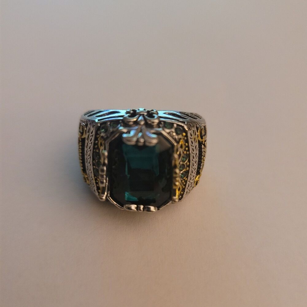 Sterling Silver Handmade Jewelry Black Men's Ring All Size Fashion Ring 2026
